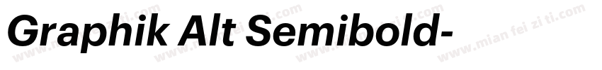 Graphik Alt Semibold字体转换